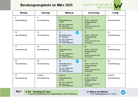 Beratungen im März 2025