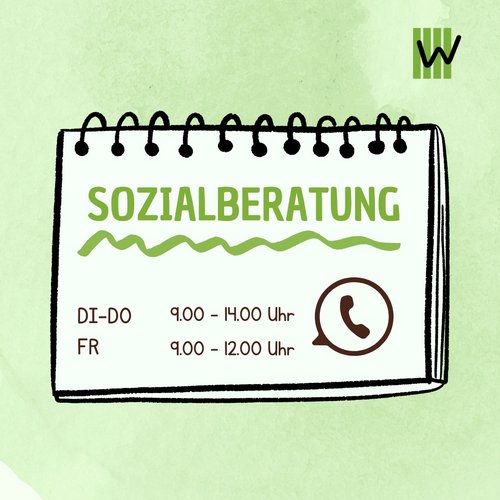 Unsere Sozialberatung hat neue telefonische Sprechzeiten: Ihr erreicht sie Di-Do von 9-14 Uhr, sowie Freitags von 9-12...